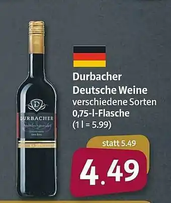 Markant Markt Durbacher Deutsche Weine Angebot