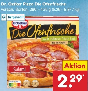 Netto Marken-Discount Dr. Oetker Pizza Die Ofenfrische 390 - 435 g Angebot