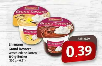 Markant Markt Ehrmann Grand Dessert Angebot