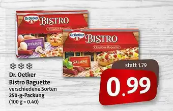 Markant Markt Dr. Oetker Bistro Baguette Angebot