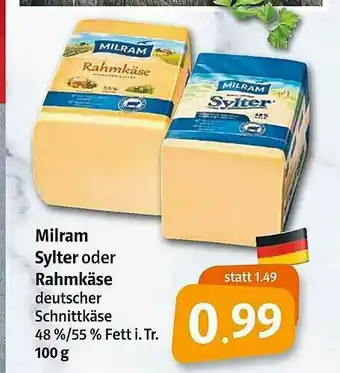 Markant Markt Milram Sylter Oder Rahmkäse Angebot