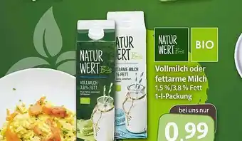 Markant Markt Vollmilch Oder Fettarme Milch Nature Wert Bio Angebot