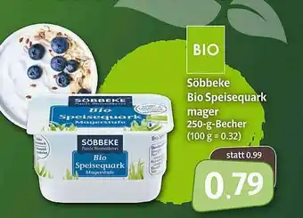 Markant Markt Söbbeke Bio Speisequark Mager Angebot