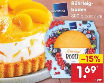 Netto Marken-Discount Biscoteria Rührteigboden 300 g Angebot