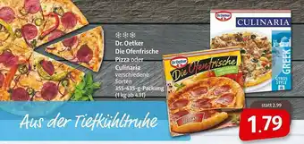 Markant Markt Dr. Oetker Die Ofenfrische Pizza Oder Culinaria Verschiedene Sorten Angebot