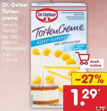 Netto Marken-Discount Dr. Oetker Tortencreme Angebot