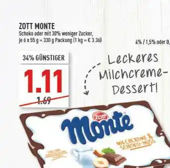 Marktkauf Zott Monte Angebot