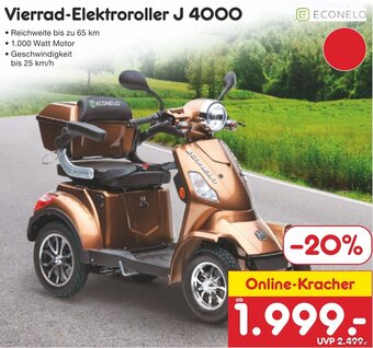 Netto Marken-Discount ECONELO Vierrad-Elektroroller J 4000 Angebot