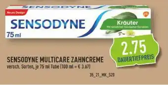 Marktkauf Sensodyne Multicare Zahncreme Angebot