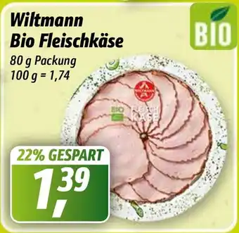 Simmel Wiltmann Bio Fleischkäse 80g Angebot