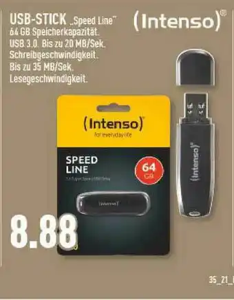 Marktkauf Intenso Usb-stick „speed Line” Angebot