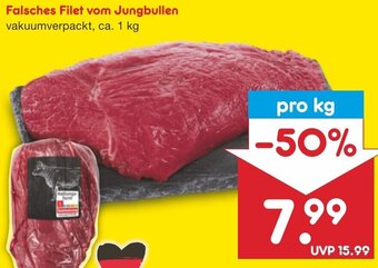 Netto Marken-Discount Falsches Filet vom Jungbullen ca. 1 kg Angebot