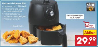 Netto Marken-Discount star Heissluft-Fritteuse 2in1 Angebot