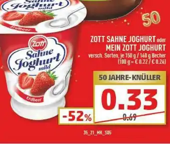 Marktkauf Zott Sahne Joghurt Oder Mein Zott Joghurt Angebot