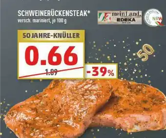 Marktkauf Schweinerückensteaks Angebot