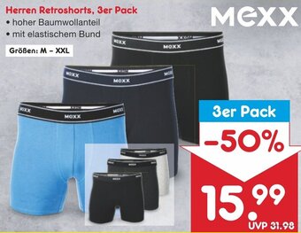 Netto Marken-Discount Mexx Herren Retroshorts, 3er Pack Angebot