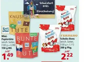 Multi Markt Ritter Sport Mini-papiertüte Shocko Bons Ferrero Angebot