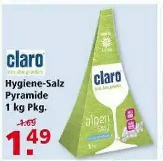 Multi Markt Hygiene-salz Pyramide 1 Kg Pkg. Claro Angebot