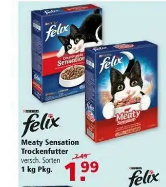 Multi Markt Purina Felix Meaty Sensation Trockenfutter Angebot