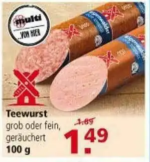 Multi Markt Teewurst Angebot