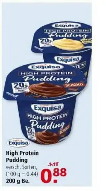 Multi Markt High Protein Pudding Exquisa Angebot