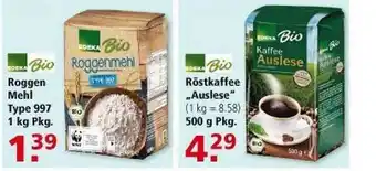 Multi Markt Roggen Mehl Type 997 1 Kg Pkg. Röstkaffee „auslese” Edeka Bio Angebot