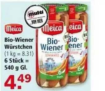 Multi Markt Meica Bio-wiener Würstchen Angebot