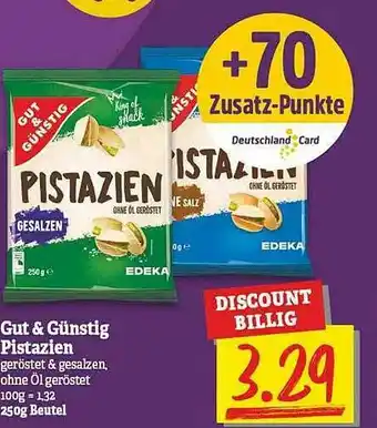 NP Discount Gut & Günstig Pistazien Angebot