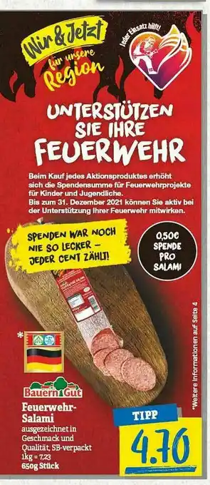 NP Discount Bauern Gut Feuerwehr-salami Angebot