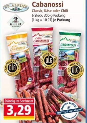 Norma St. Alpine Cabanossi 300 g Packung Angebot