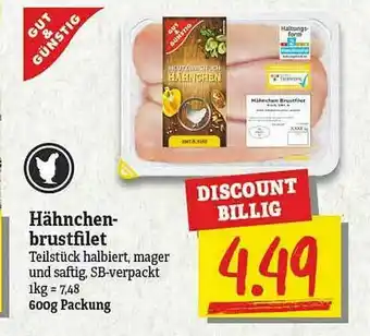 NP Discount Hähnchen-burstfilet Angebot