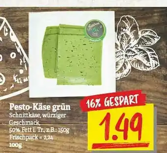 NP Discount Pesto-käse Grün Angebot