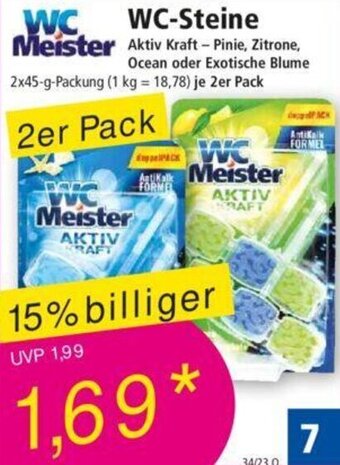 Norma WC Meister WC Steine 2x45 g Packung Angebot