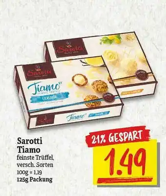 NP Discount Sarotti Tiamo Angebot