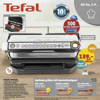 PENNY Tefal Optigrill „xlgc722d” Angebot