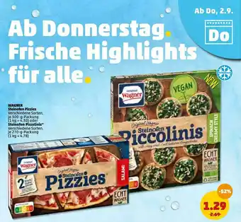 PENNY Wagner Steinofen Pizzies Steinofen Piccolinis Angebot