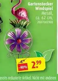 ROLLER Gartenstecker Windspiel Angebot