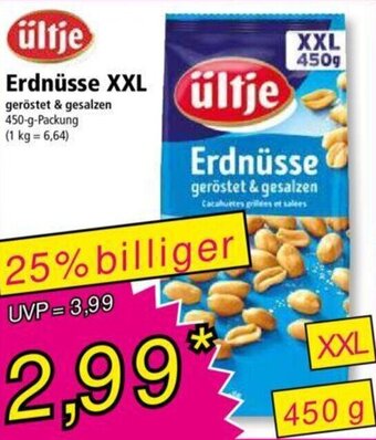 Norma ültje Erdnüsse XXL 450-g-Packung Angebot