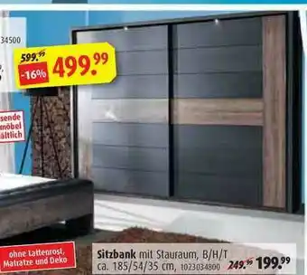 ROLLER Stizbank Mit Stauraum Angebot