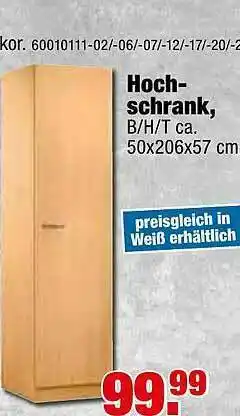 SB Lagerkauf Hochschrank Angebot