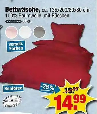 SB Lagerkauf Bettwäsche Angebot