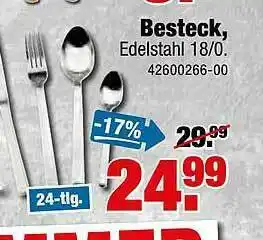 SB Lagerkauf Besteck Angebot