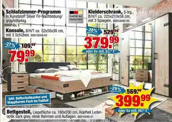 SB Lagerkauf Schlafzimmer Programm, Bettgestell Angebot