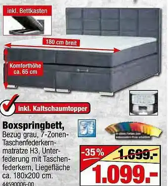 SB Lagerkauf Boxspringbett Angebot