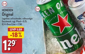 Aldi Nord HEINEKEN Original 0,5 L Dose Angebot