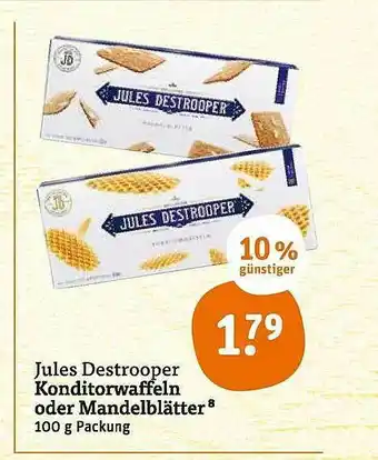 tegut Jules Destrooper Konditorwaffeln Oder Mandelblätter Angebot