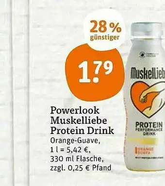 tegut Powerlook Muskelliebe Proteindrink Angebot