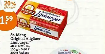 tegut St Mang Original Allgäuer Limburger Angebot