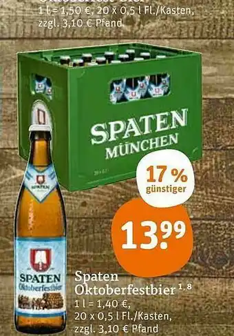 tegut Spaten Oktoberfestbier Angebot