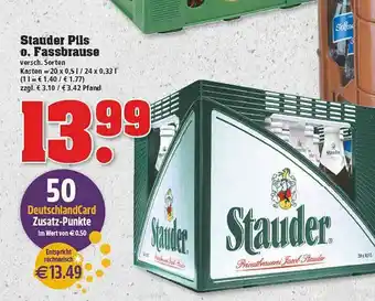 trinkgut Stauder Pils Oder Fassbrause Angebot